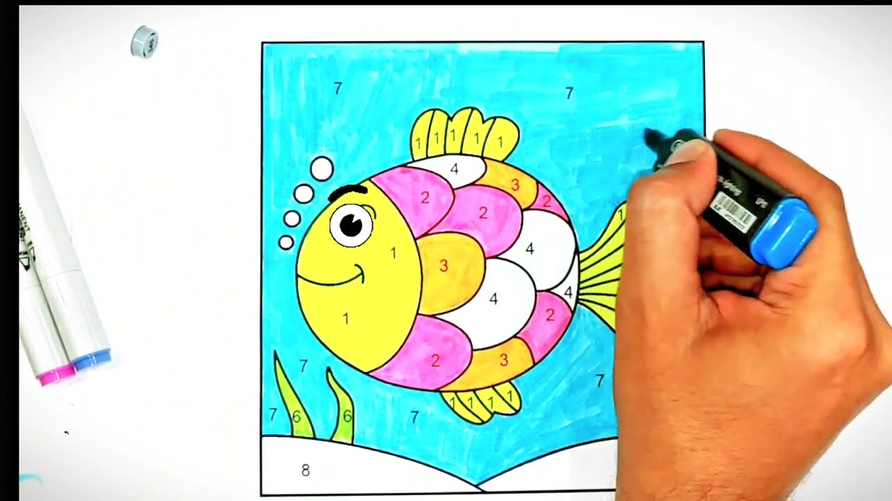 Coloring Fish for Kids & Toddlers | Fish Coloring Page | Improve Drawing Ability | Coloring | 🐠