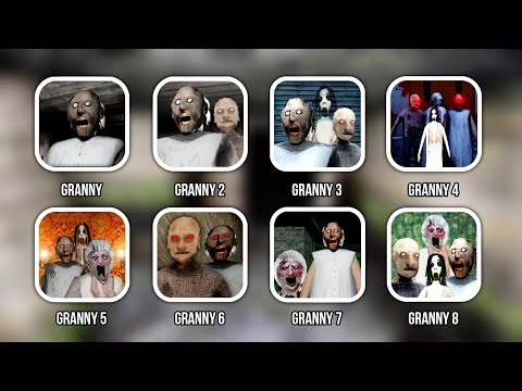 Granny 1, 2, 3, 4, 5, 6, 7 And 8 Full Gameplay | Granny 5 | Dvloper Granny New Mod Update