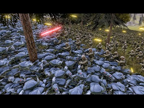 16 000 Modern Soldiers VS 13 000 Super Battle Droids (Ultimate Epic Battle Simulator 2 /UEBS 2) UEBS