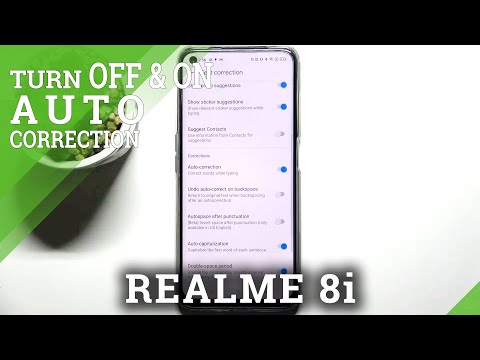 How to Turn On / Off Auto Correction on REALME 8i – Suggested Words