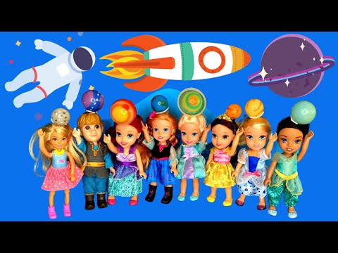 Kids Astronomy Museum ! Elsa and Anna Toddlers | Field Trip | Barbie | Space | Planets | Plasma Ball