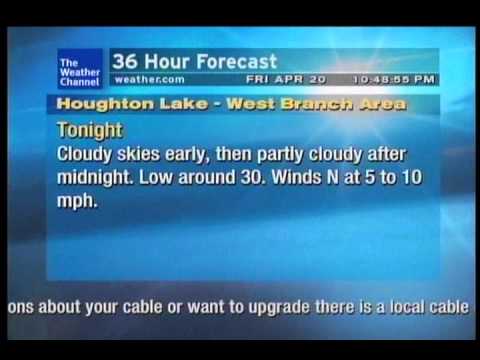 Houghton Lake Weatherstar XL- 4/20/12 22:48 EDT