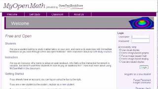 MyOpenMath Teacher Overview
