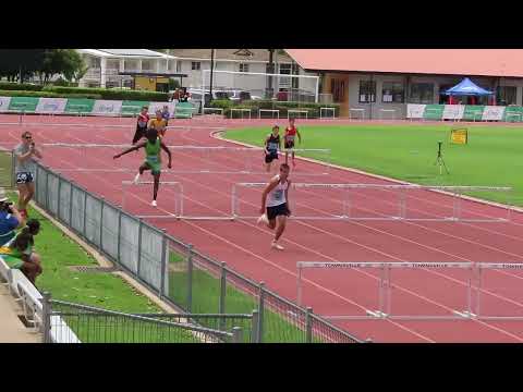 200m Hurdles U13, U14, U15 & U16 Men Final, ANQ Championships, Townsville 27-29 September 2024