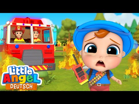 Hilfe, es brennt! | Tatü tata die Feuerwehr ist da | Little Angel Deutsch - Kinderlieder