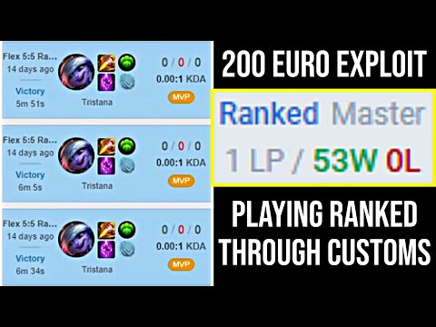 This New EXPLOIT allows to play RANKED through CUSTOMS...