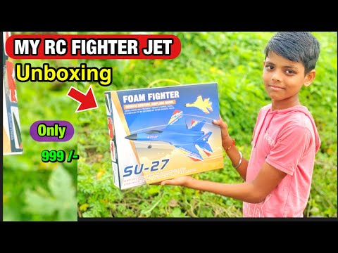 Unboxing my remote control Foam fighter SU- 27jet plane 😍😍 999/- only
