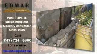 preview picture of video 'Tuckpointing Park Ridge Chimney Repair 847-724-5600 Masonry Repairs'