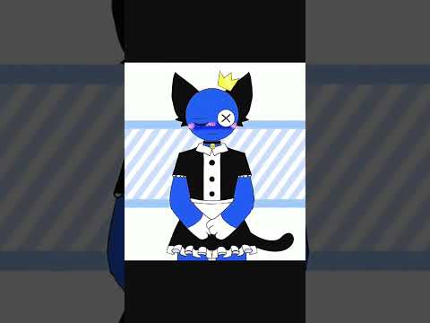 [ Rainbow Friends ] Sad Cat Dance Ft. Blue & Green