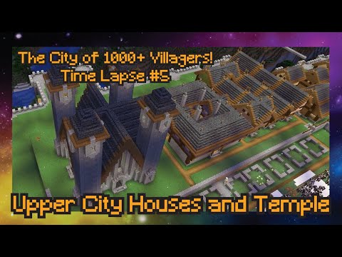 Insane Speed Build: 1000+ Villager City in Minecraft