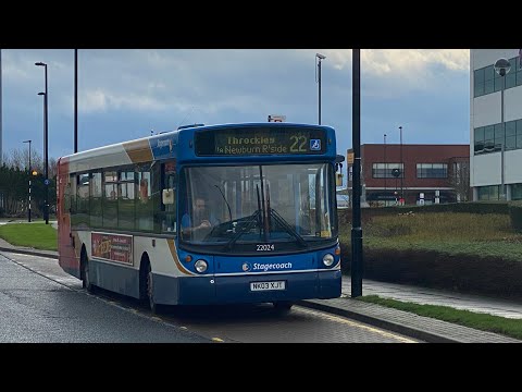 Stagecoach Newcastle Alexander Dennis AlX300 22024 On The 22 To Thorckely