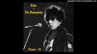 Echo &amp; The Bunnymen -Turquoise Days/All I Want, Firenze, Loggiato Uffizi, 29/6/1981