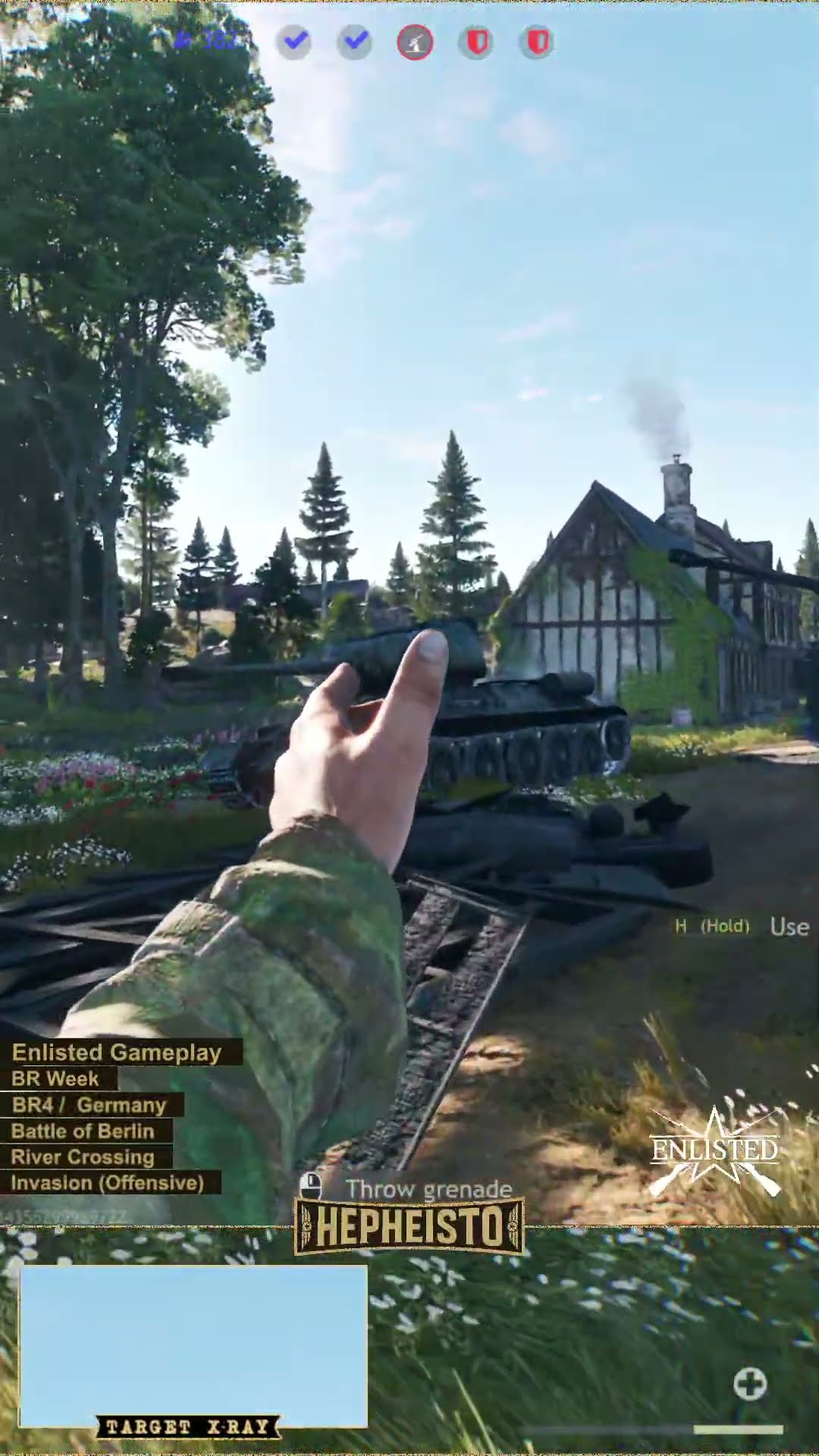 Assaulter eliminates Tank T-34-100 with Explosion Pack