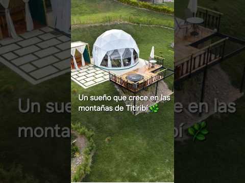 ¿Conocías este glamping en Titiribí? 😍 queda en Antioquia #Viaja #Naturaleza