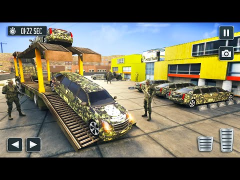 Real Army Vehicle Transport - Cars and Trucks Transporter Simulator - Android Gameplay