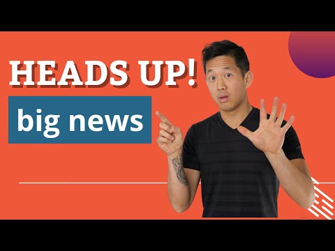 A Big Announcement and Big Thanks