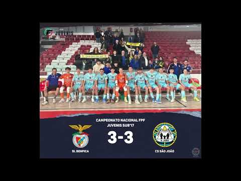 SL Benfica 𝟯-𝟯 CS São João (Juvenis, Camp. Nacional FPF)
