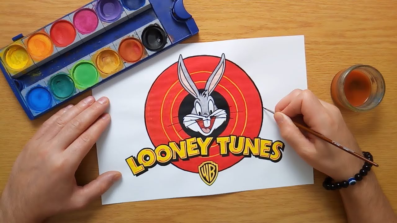 LOONEY TUNES logo - Bugs Bunny - painting