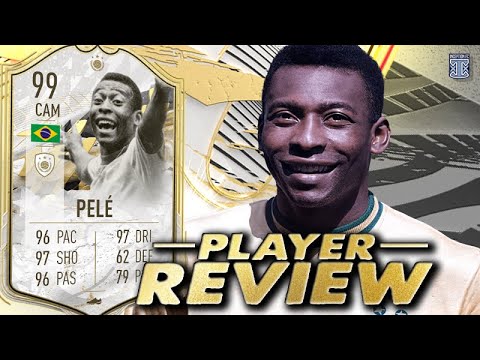 THE KING 👑 99 PRIME ICON MOMENTS PELE PLAYER REVIEW - SBC PLAYER - FIFA 22 ULTIMATE TEAM