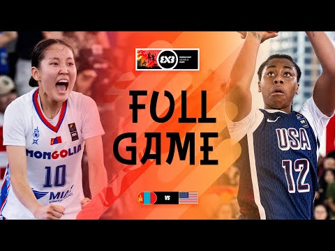 Mongolia 🇲🇳 v USA 🇺🇸 | Women | Full Quarter-Finals game | FIBA 3x3 World Cup 2025 | 3x3 Basketball
