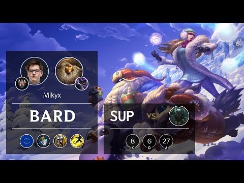 Bard Support vs Pyke - EUW Challenger Patch 9.24