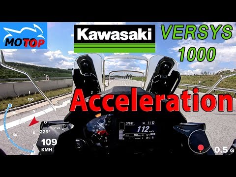 Kawasaki Versys 1000 - ACCELERATION - GPS measured