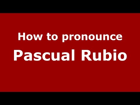 How to pronounce Pascual Rubio (Mexico/Mexican Spanish) - PronounceNames.com