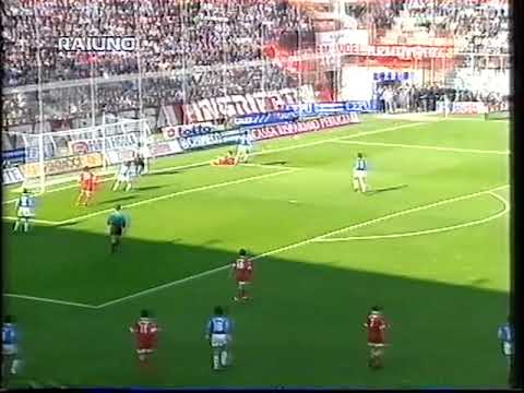Perugia - Napoli 1-1, serie A 1996-97