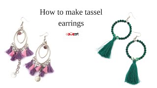 How to make tassel earrings 