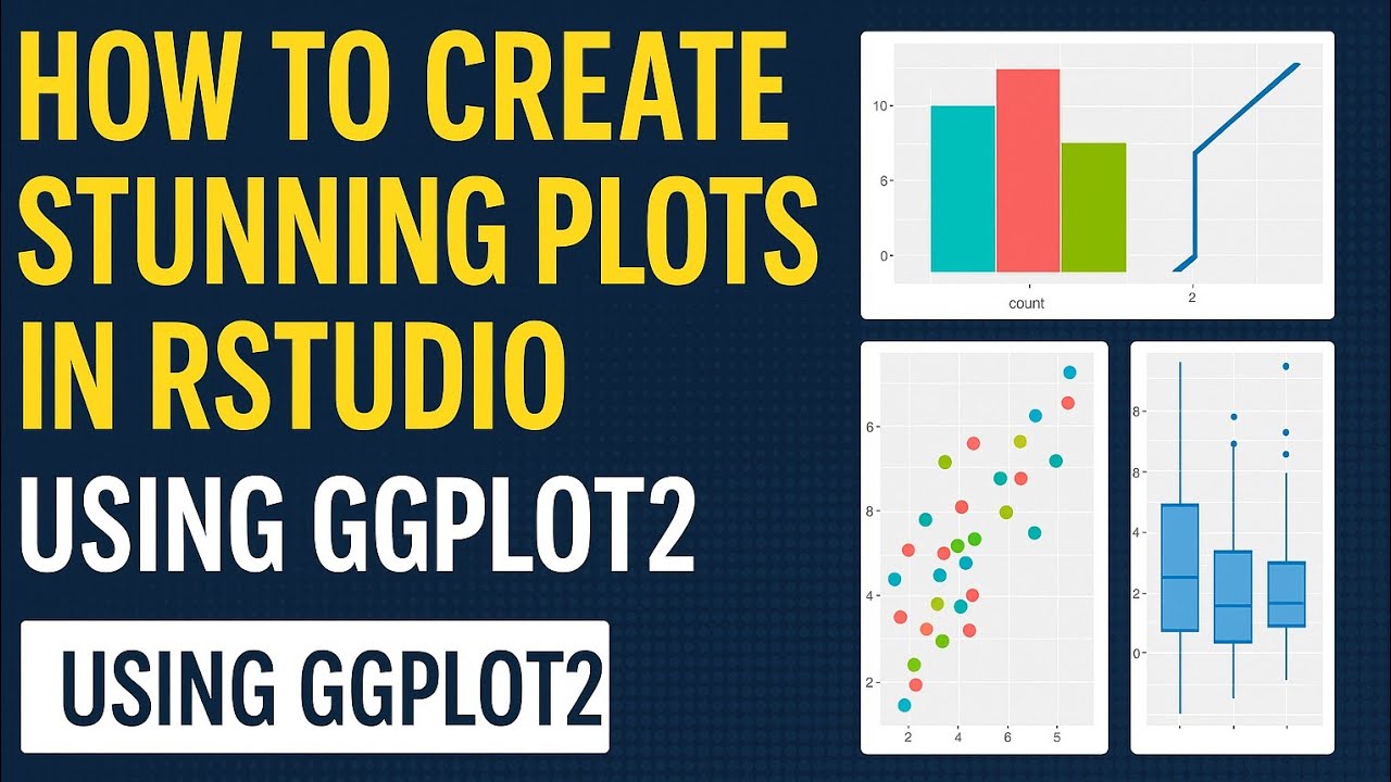 How to Create Stunning Plots in RStudio Using ggplot2 | Data Visualization Tutorial #Rstudio