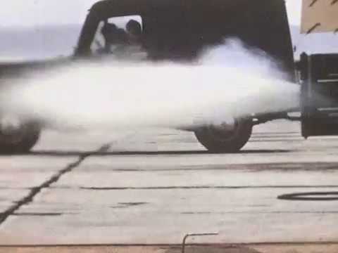 Ground Test Firing of X-1 #2's Rocket Engine at South Base