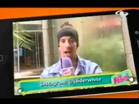Jaider White promocionando en La Red caracol