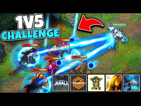 ZWAG 100% CDR XERATH VS. STREAMERS (1V5 CHALLENGE)