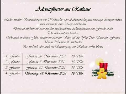 🕯 1. Adventsfenster 2021 ❄