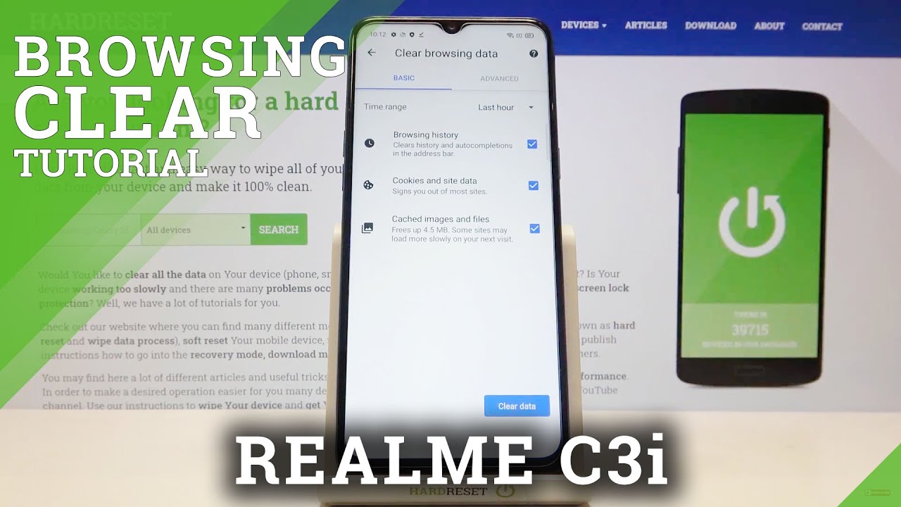 How to Clear Browsing Data on REALME C3i – Clear Browsing History