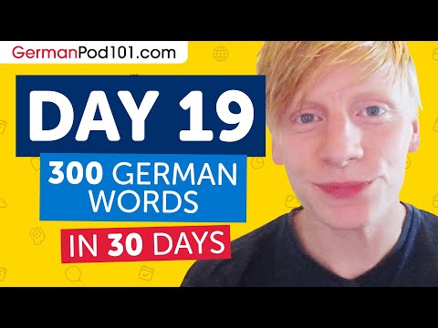 Day 19: 190/300 | Learn 300 German Words in 30 Days Challenge
