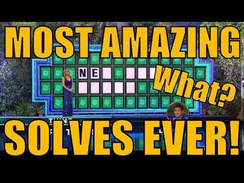 WHEEL OF FORTUNE'S MOST AMAZING SOLVES EVER!