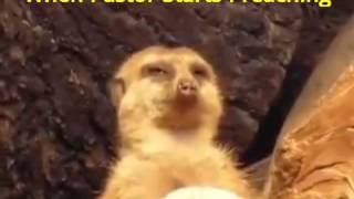 When pastor starts preaching