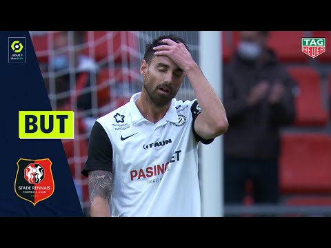 But Damien LE TALLEC/STADE RENNAIS FC - MONTPELLIER HÉRAULT SC 2-1 RENNES-MONTPELLIER/ 2020/2021