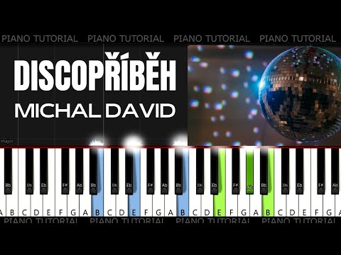 Michal David - Discopříběh (piano tutorial | jak hrát | MIDI)