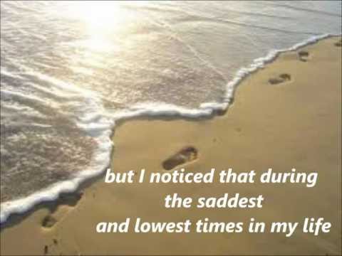 FOOTPRINTS in the sand with lyrics.