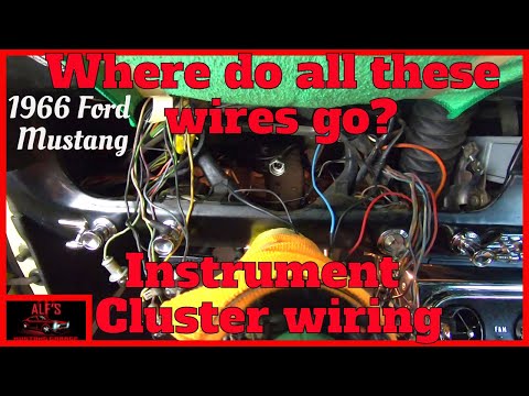 Instrument cluster wiring - Where do they all go? - 1966 Ford Mustang