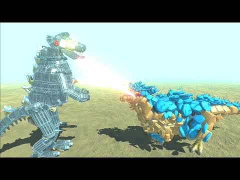 MECHA DINOSAUR VS ALL UNITS EPIC BATTLES - ANIMAL REVOLT BATTLE SIMULATORS