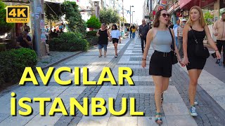 Istanbul Avcilar Walking Tour 4K | Avcılar yürüyüş turu - Marmara Caddesi  | جول