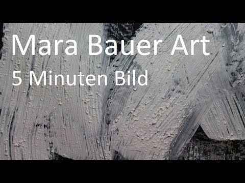 Schwarzweisses Bild in 5 Minuten - painting black and white in 5 minutes - Modelierpaste herstellen