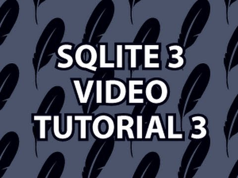 SQLite3 Tutorial 3