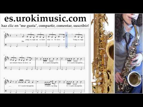 Tutorial de Saxofon (tenor) Fall Out Boy - Champion Clases Notas Parte#2 um-i927