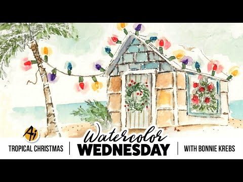 Ai Watercolor - Tropical Christmas