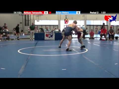 Nathan Tomasello vs. Dylan Peters at 2013 Junior Nationals - FILA - FS