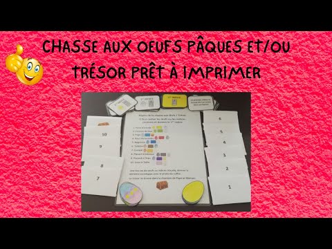 CHASSE AUX OEUFS DE PÂQUES ET / OU TRÉSOR - PRÊT À IMPRIMER